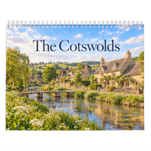 De Engelse landschappen en dorpjes van de Cotswold Kalender