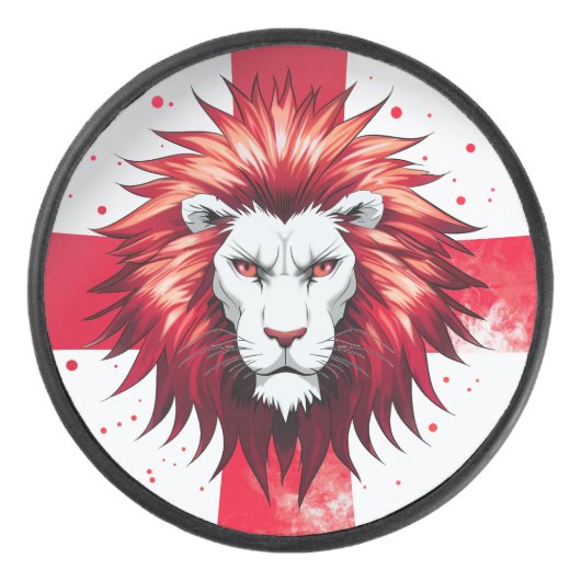 De Engelse Leeuw Hockey Puck (Voorkant)