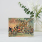 De Engelse marine die een Frans schip verovert Briefkaart (Staand voorkant)