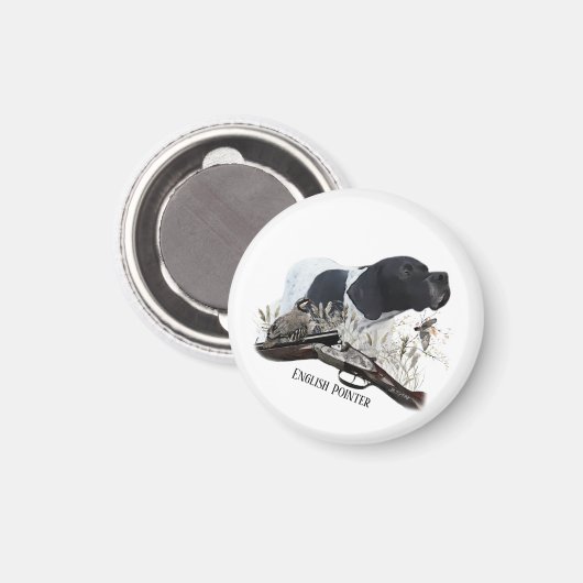 De Engelse Pointer Magneet (Voorkant / Achterkant)