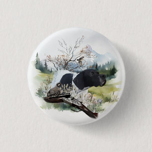 De Engelse Pointer Ronde Button 3,2 Cm