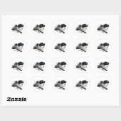 De Engelse Pointer Ronde Sticker (Vel)