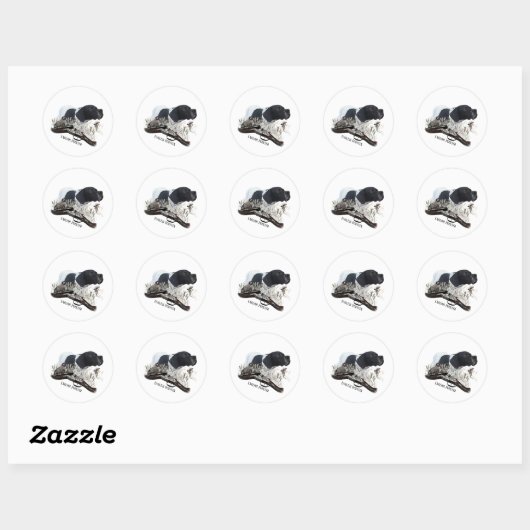 De Engelse Pointer Ronde Sticker (Vel)