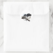 De Engelse Pointer Ronde Sticker (Tas)