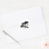 De Engelse Pointer Ronde Sticker (Envelop)