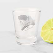 De Engelse Pointer Shot Glas (Achterkant)