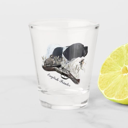 De Engelse Pointer Shot Glas (Voorkant)