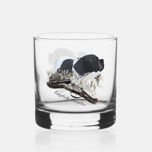 De Engelse Pointer Whisky Glas (Voorkant)