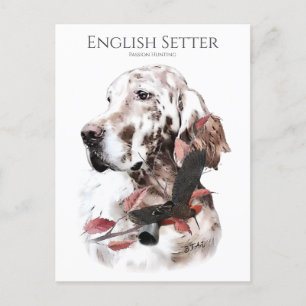 De Engelse Setter, Passion Hunting Briefkaart