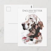 De Engelse Setter, Passion Hunting Briefkaart (Voorkant / Achterkant)