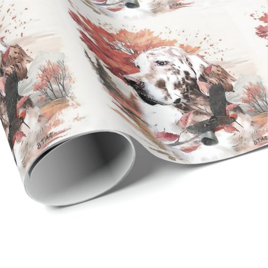 De Engelse Setter, Passion Hunting Cadeaupapier (Rol Hoek)