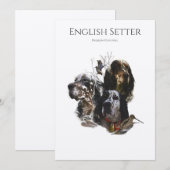 De Engelse Setter, Passion Hunting Kaart (Voorkant / Achterkant)
