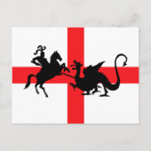 De Engelse vlag George en de Dragon Briefkaart (Voorkant)