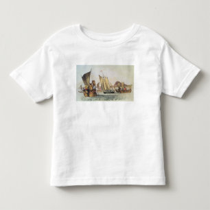 De Engelsen die aan land worden verwelkomd in Zuid Kinder Shirts