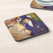 De Engelsman van Toulouse Lautrec,  kunst Bier Onderzetter (Linkerzijde)