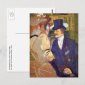 De Engelsman van Toulouse Lautrec,  kunst Briefkaart (Voorkant / Achterkant)