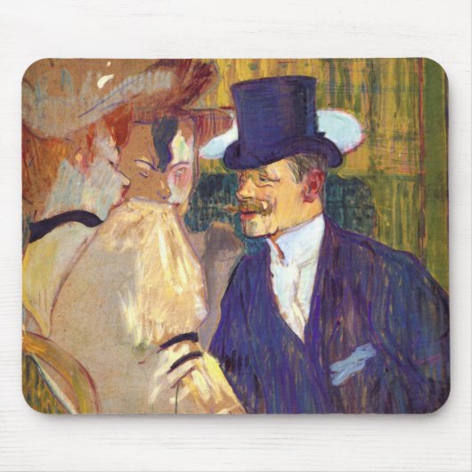 De Engelsman van Toulouse Lautrec,  kunst Muismat (Voorkant)