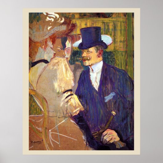 De Engelsman van Toulouse Lautrec, kunst Poster (Voorkant)