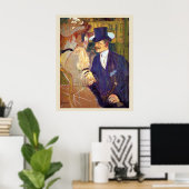 De Engelsman van Toulouse Lautrec, kunst Poster (Thuiskantoor)