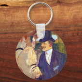 De Engelsman van Toulouse Lautrec,  kunst Sleutelhanger (Voorkant)