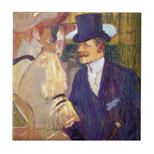 De Engelsman van Toulouse Lautrec,  kunst Tegeltje (Voorkant)
