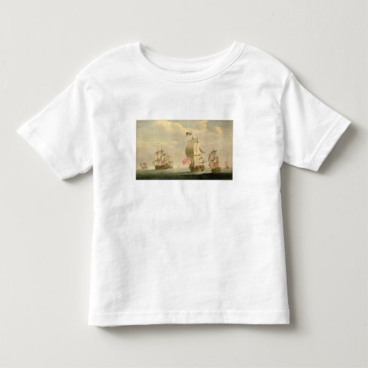 De Engelstalige vloot onder water Kinder Shirts (Voorkant)