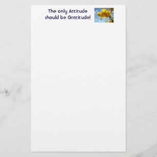 De enige Attitude zou Dankbaarheid moeten zijn! ka Briefpapier