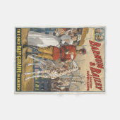 De enige Baby Giraffe in het Amerikaanse Circus Po Fleece Deken (Voorkant (Horizontaal))