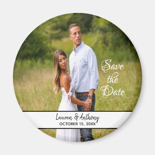 De enige Band van de Foto bewaart de Datum Magneet (Voorkant)