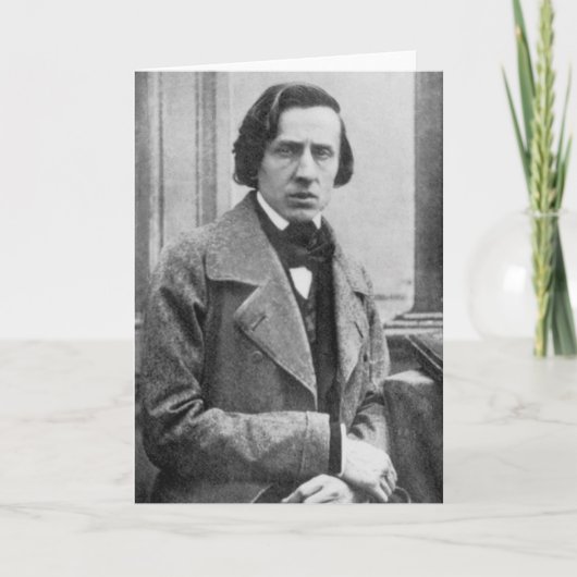 De enige bekende foto van Frederic Chopin Kaart (Voorkant)
