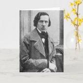 De enige bekende foto van Frederic Chopin Kaart (Gele Bloem)