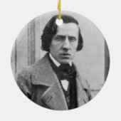 De enige bekende foto van Frederic Chopin Keramisch Ornament (Achterkant)