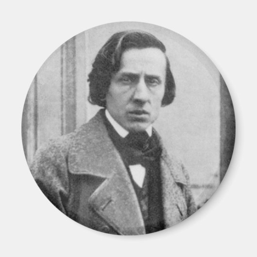 De enige bekende foto van Frederic Chopin Magneet (Voorkant)