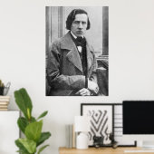 De enige bekende foto van Frederic Chopin Poster (Thuiskantoor)