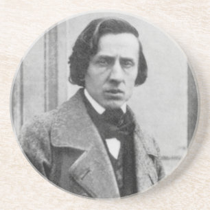 De enige bekende foto van Frederic Chopin Zandsteen Onderzetter