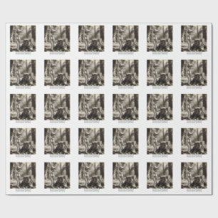 De enige bekende foto van Pinocchio en zijn moeder Cadeaupapier