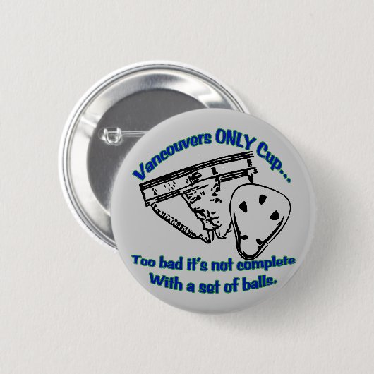 De enige Button van het WK Vancouver (Voorkant /achterkant)