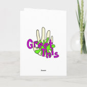 De enige Dag van de Voorlichting Feestdagen Kaart (Achterkant)