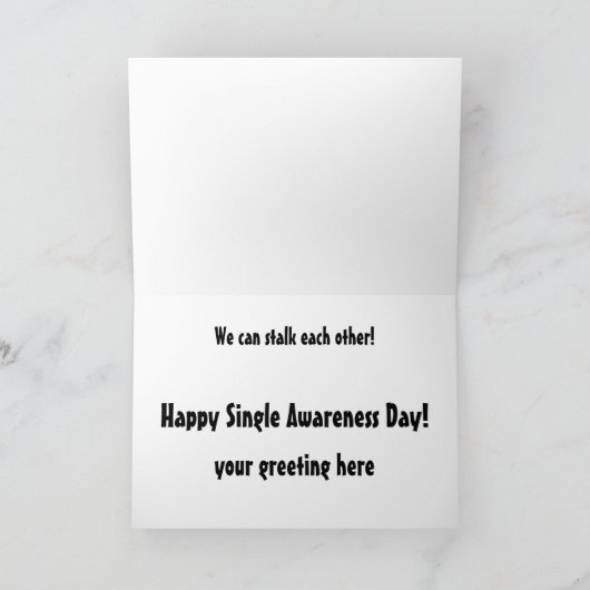 De enige Dag van de Voorlichting kaart-Besluipt u Feestdagen Kaart (Binnen)