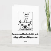 De enige Dag van de Voorlichting kaart-hier een Feestdagen Kaart (Achterkant)