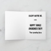 De enige Dag van de Voorlichting kaart-hier een Feestdagen Kaart (Binnen)