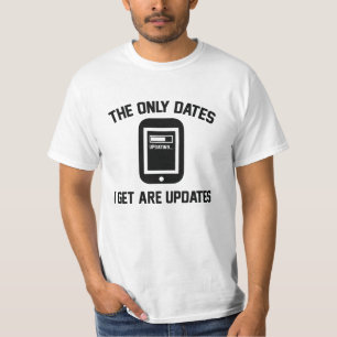 De enige data die ik krijg zijn updates t-shirt