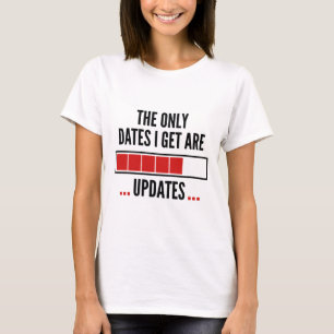 De enige data die ik krijg zijn updates t-shirt