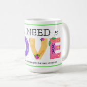 De enige die u nodig hebt, is de Mok van LOVE Bohe (Voorkant rechts)