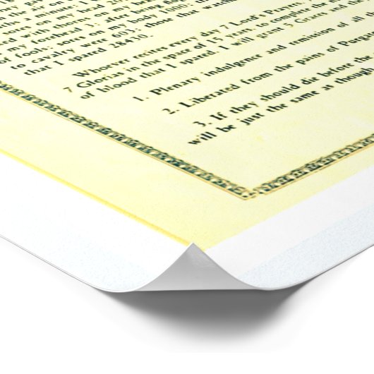 De enige echte brief van Jezus Christus Poster (Hoek)