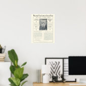 De enige echte letter van Jezus Christus Poster (Thuiskantoor)