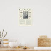 De enige echte letter van Jezus Christus Poster (Keuken)