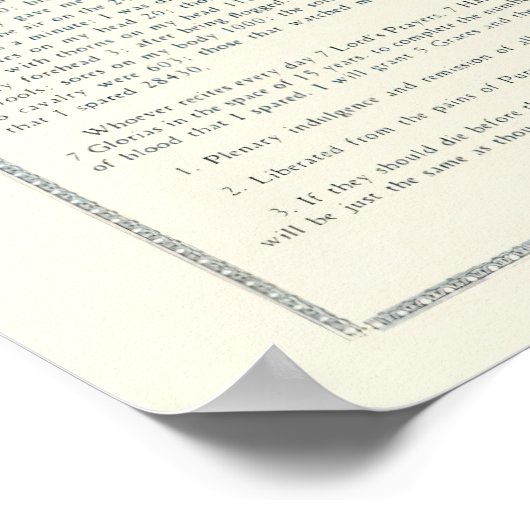 De enige echte letter van Jezus Christus Poster (Hoek)