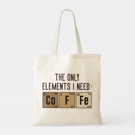 De enige elementen die ik nodig heb tote bag (Achterkant)