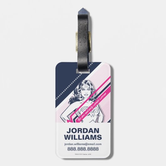 De enige en enige vrouwelijke redebeelden bagagelabel (Achterkant verticaal)